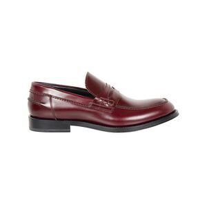 CORVARI Men's Classic Penny Loafer Shoes Men RED Driving Shoes